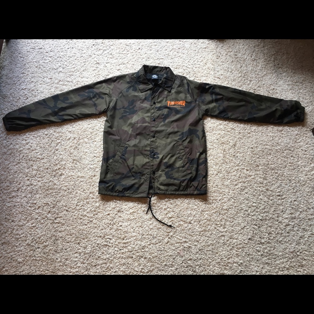 Thrasher Camo Coach Jacket